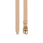Women’s Bb Thin Belt in Latte - Image 2